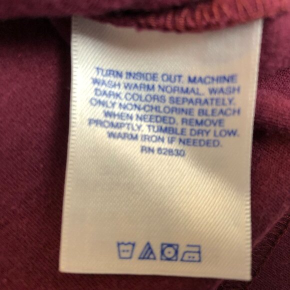 Lands End Womens Turtleneck Sweater Small (6-8) Burgundy Long Sleeves Casual - Picture 7 of 10